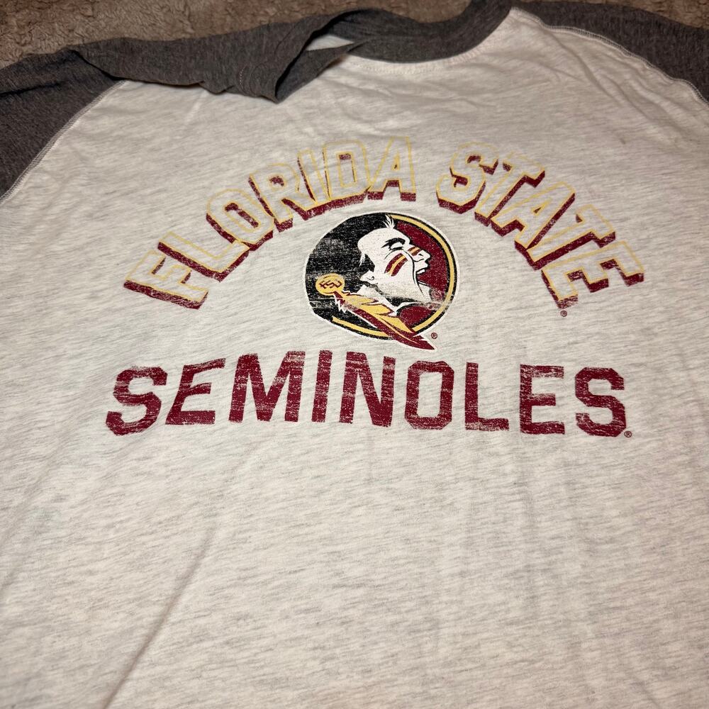 Florida State Seminoles Gray Raglan T-Shirt Men’s XL